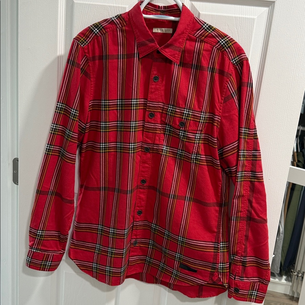 Burberry Red Checkered shirt- M